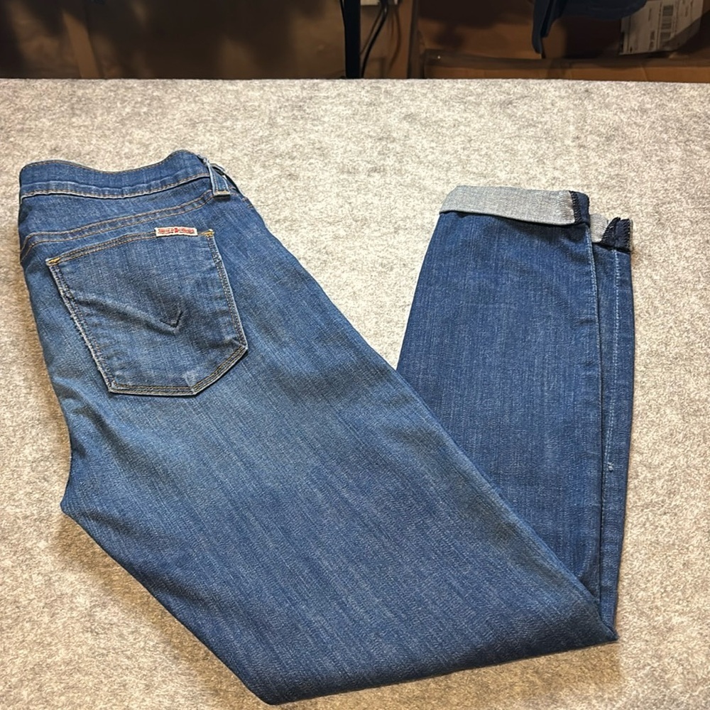 Hudson Harkin Crop Super Skinny Jeans, Size 27